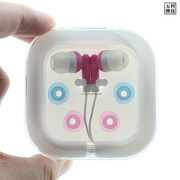 韩国时尚糖果色方盒耳机 入耳式 防噪音MP3耳机电脑耳塞