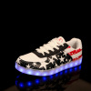 A factory a generation couple USB charging LED children's light shoes men's colorful high -top light shoe female Air Force No. 1