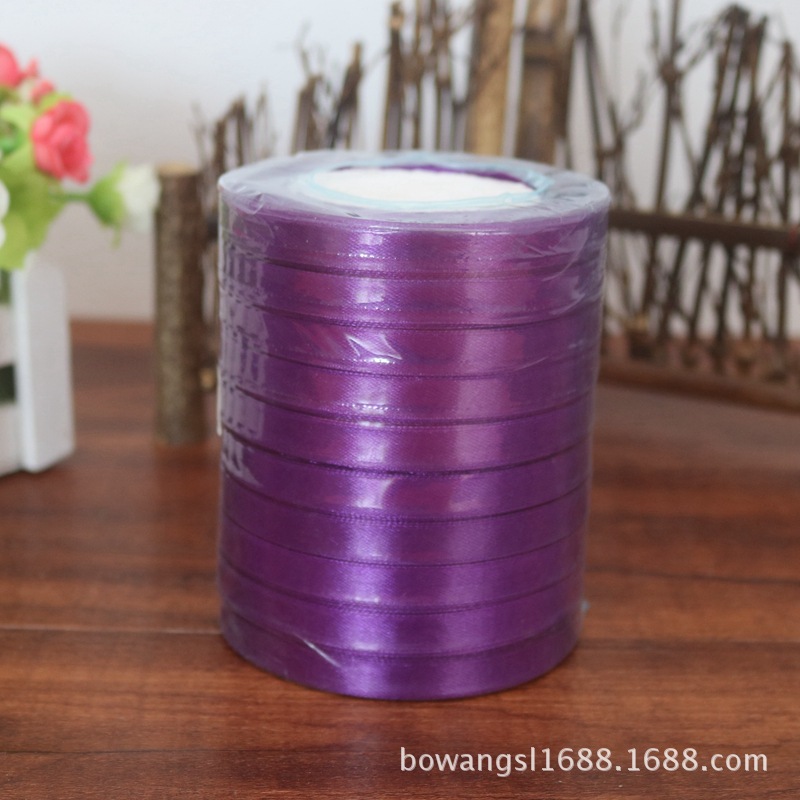 Yiwu venta al por mayor 1cm cinta regalo flor embalaje pastel hornear decoración cinta DIY casual multicolor