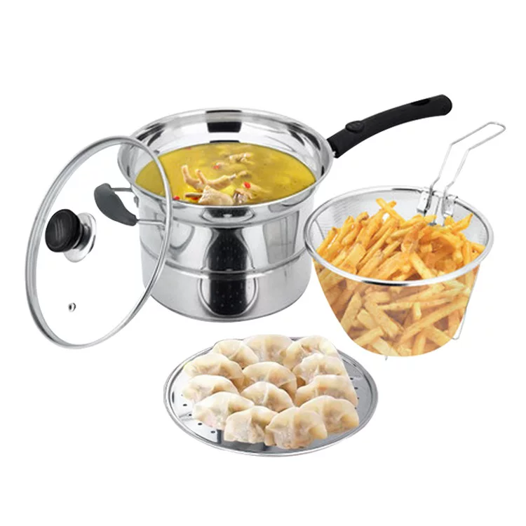 Оптовый завод Non-magnetic нержавеющая сталь многофункциональный суп cookер композитный днище лапша кастрюля половник домашняя жарочная кастрюля