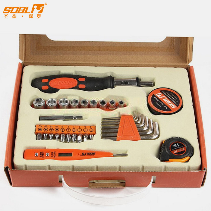 圣德保罗礼品型家用五金工具套装多功能螺丝刀维修组合005-B