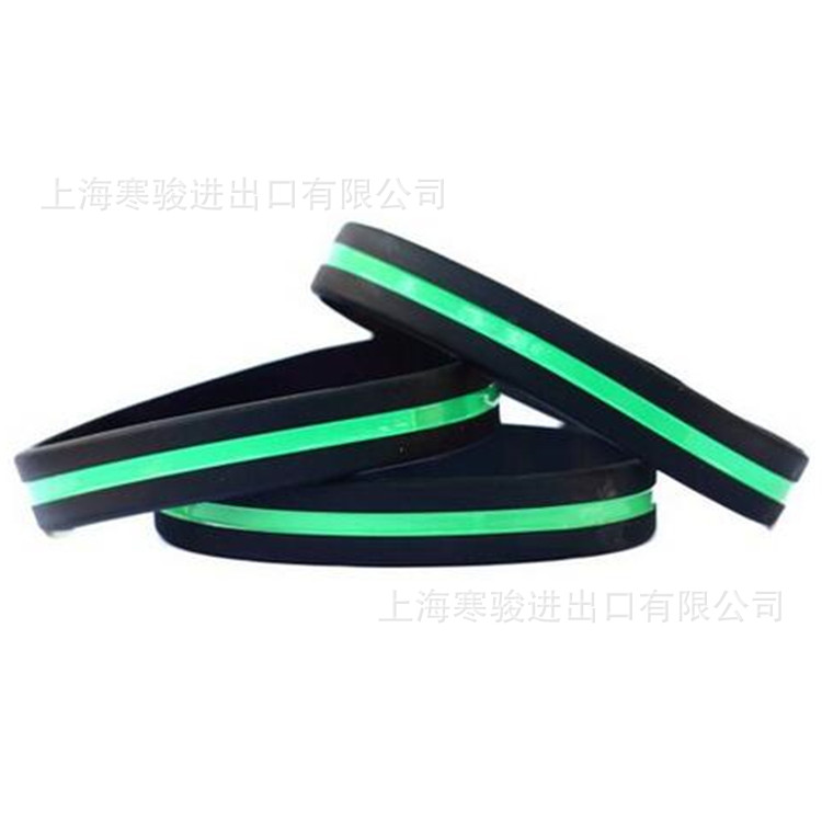 Thin Green Line 硅胶手环 手腕带