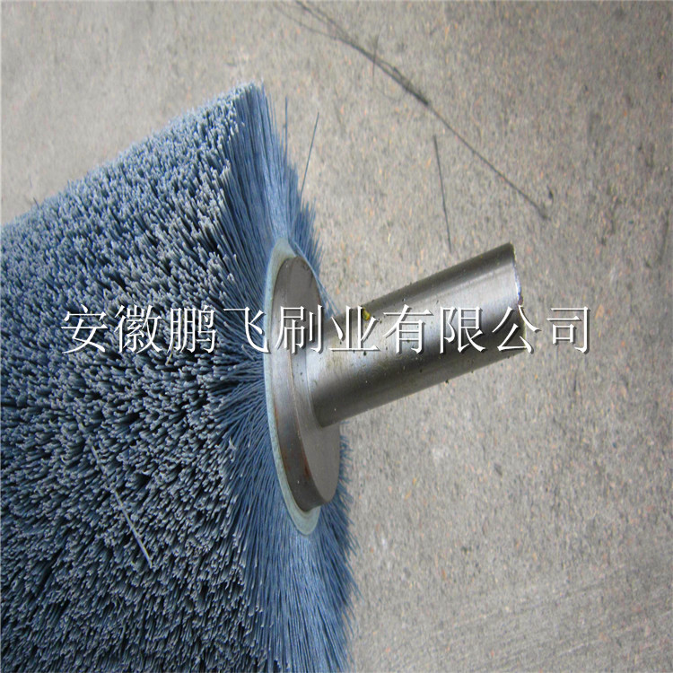 鹏飞刷业供应磨料丝毛刷辊 缠绕弹簧式磨料丝毛刷 磨料丝圆盘刷