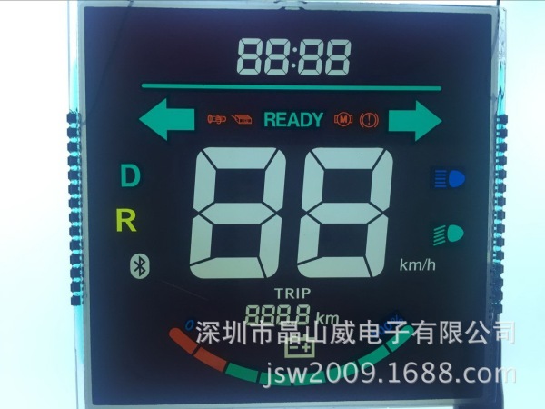 Fitness bicycle speedometer LCD display