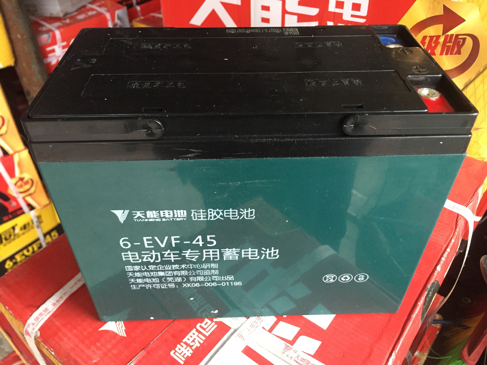 天能电动车电瓶6-EVF-45*5：高性能天能蓄电池，适用于电动车