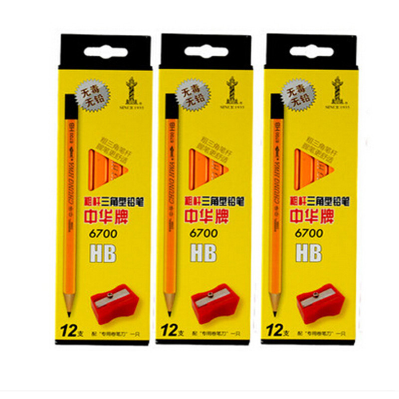 中華6700兒童矯正握姿粗三角鉛筆 中華大三角鉛筆