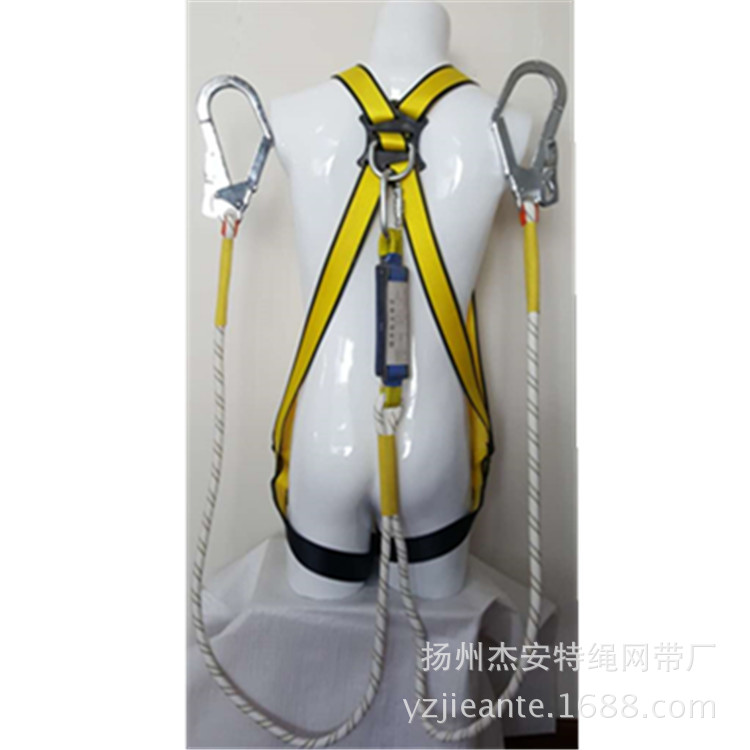 双钩安全带缓冲式双钩安全带欧式坠落安全带