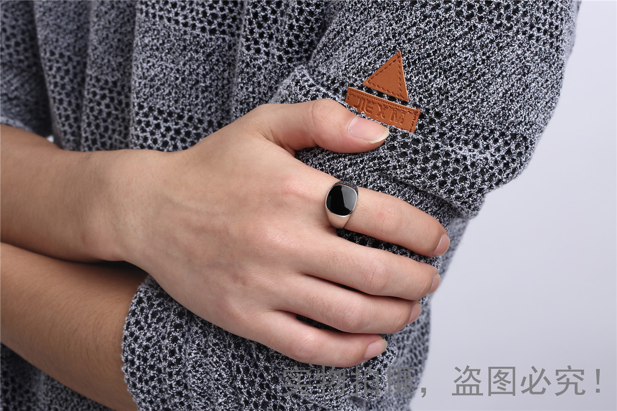 Men'S Gender Plating Design Fashion Simple Men's Ring