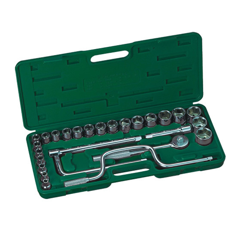 威力狮工具 28件套汽修汽保套筒组套 套筒扳手 棘轮套筒扳手套装