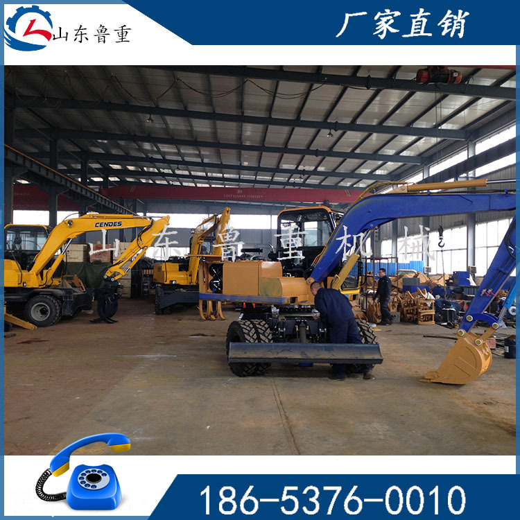 起扬机械SD-90360°旋转挖掘机 现货轮式挖机