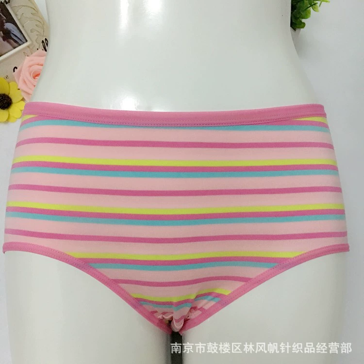 Дай Эньфэн 3926 Госпожа Г Girls Moder Cotton Navy Striped Seal Seal Limading Corner Box Pants