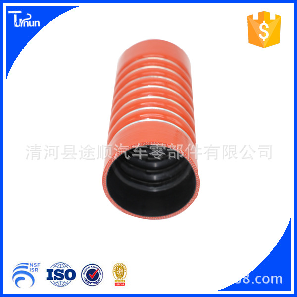 厂家批发6钡7环波纹硅胶管Benz卡车硅胶管6705280582