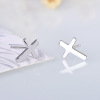 Fashionable earrings, glossy trend accessory, silver 925 sample, Korean style, wholesale