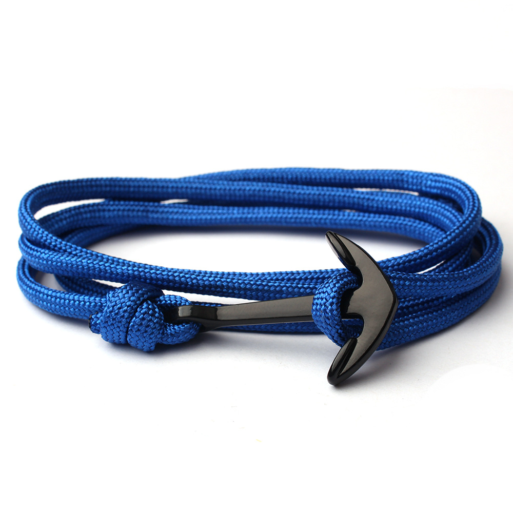 Men's, Unisex Gender Men's Unisex Retro Bracelets Anchor Alloy Braid Handmade Men's Chain Bracelets