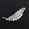 High-end beads from pearl, fashionable brooch, universal accessory, pin, Korean style