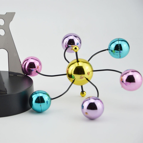 K501 Colorful Ball Ferris Wheel Celestial Body Perpetual Motion Instrument Windmill Perpetual Motion Magnetic Large Swinger Desk Scientific Ornament
