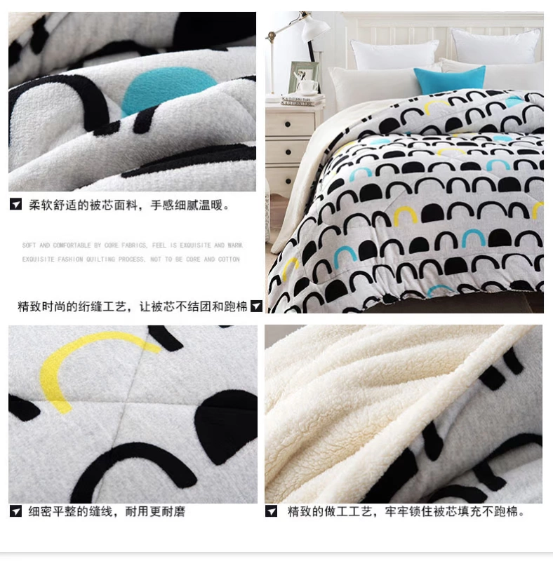 Hi Dolly chăn là mùa đông lõi là sợi len chăn ấm comforter mùa thu và mùa đông dày gấp đôi - Quilts