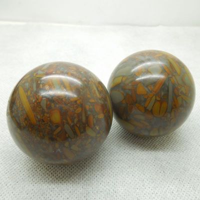 天然玉石保健玉健身球玉石手球批发 地摊产品批发女娲石手球批|ms