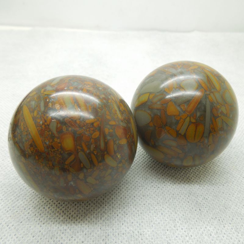 天然玉石保健玉健身球玉石手球批发 地摊产品批发女娲石手球批|ms