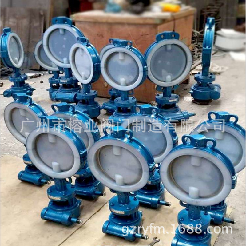 D371FB3-10C衬氟蝶阀D371F46-16C电动气动衬里蝶阀防结冻脱硫蝶阀