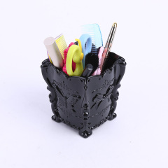 Creative Retro Plastic Butterfly Makeup Cosmetic Pen Holder Jewelry Small Accessories Storage Box Department Store Makeup Pen Organizer