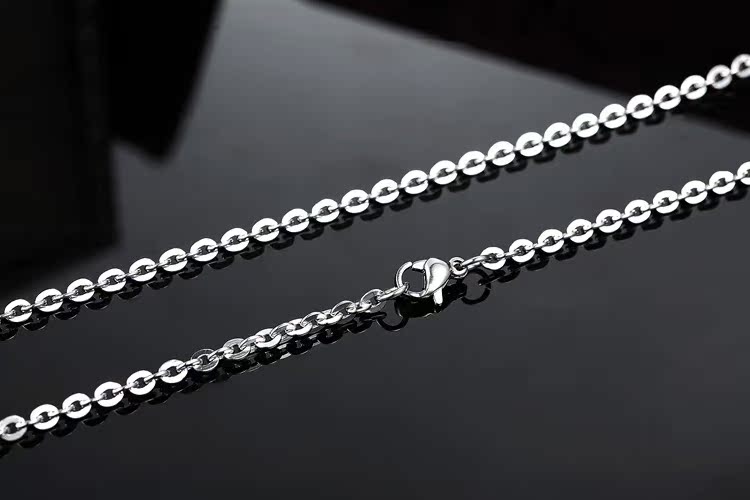 Titanium Steel Chain Material cable chain Chain Type Simple Style Solid Color Titanium Steel Men's Necklace Men Chain Necklaces