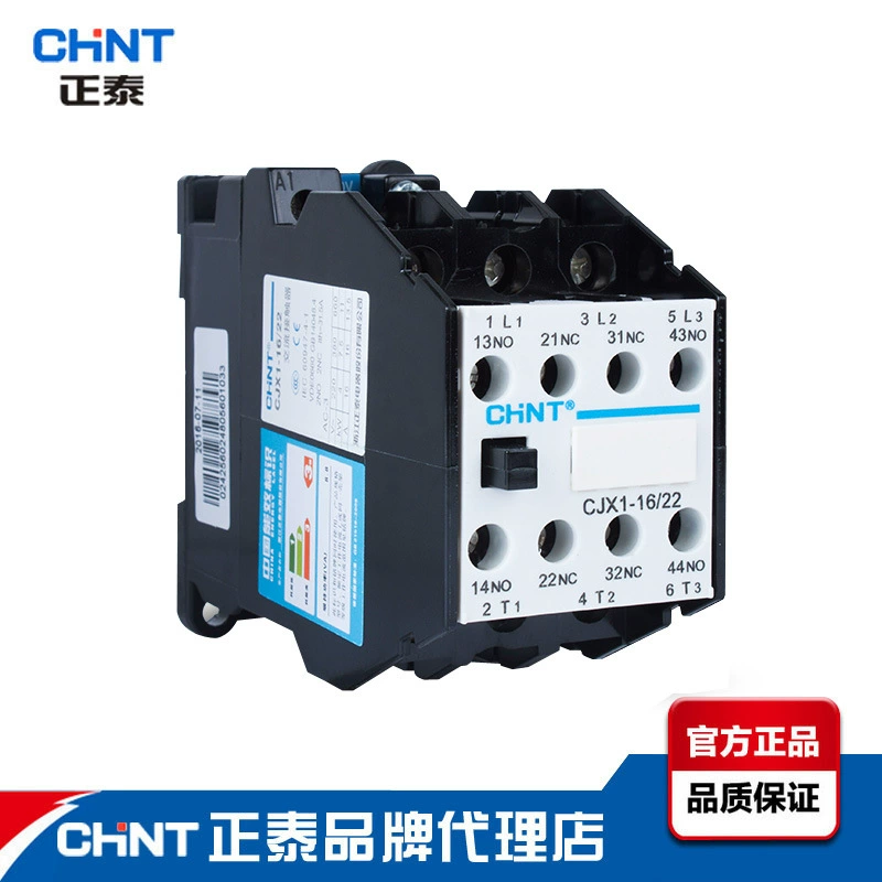 Контактор переменного тока Zhengtai CJX1 9 16 22 32 40 многоток однофазный 220 В трехфазный 380 В 2 Открытый и 2 закрытый