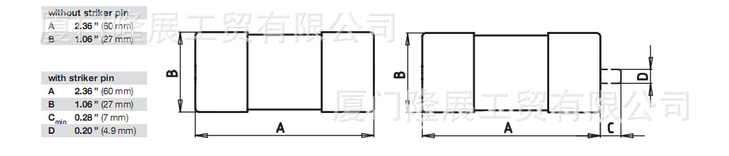 SIBA熔断器5019006.32西霸保险丝27X60系列 