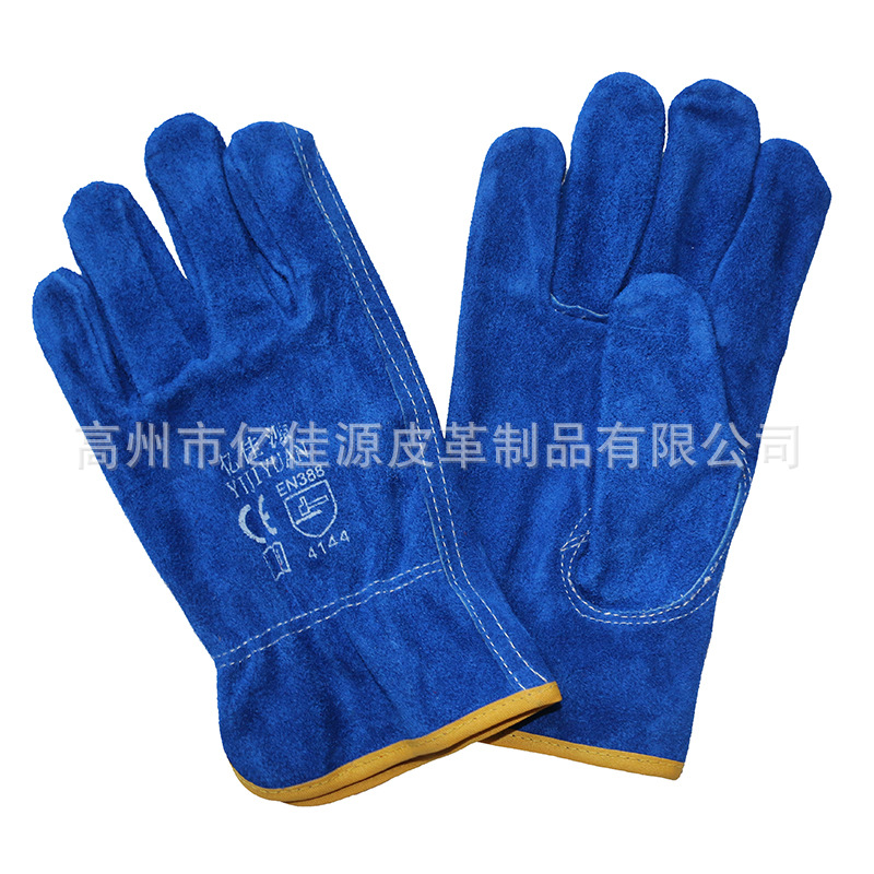 批发劳保手套 安全高品质 防割耐磨电焊牛皮防护手套 司机手套