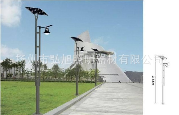 扬州弘旭定制太阳能LED庭院灯 小区节能防水庭院灯