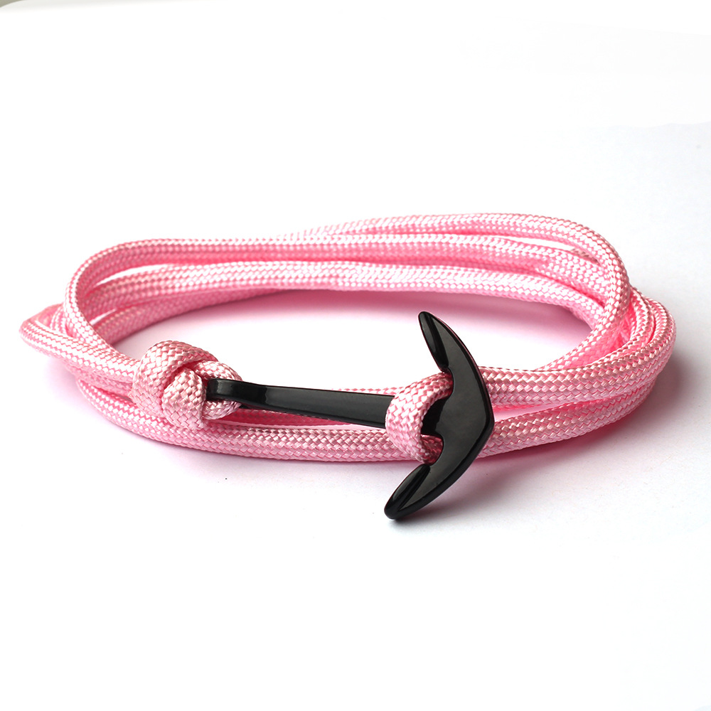Bracelets Classification Men's Unisex Retro Bracelets Anchor Alloy Braid Handmade Men's Chain Bracelets