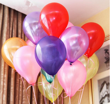 厂家批发多色珠光气球 装饰生日派对气球 婚庆活动布置气球定制