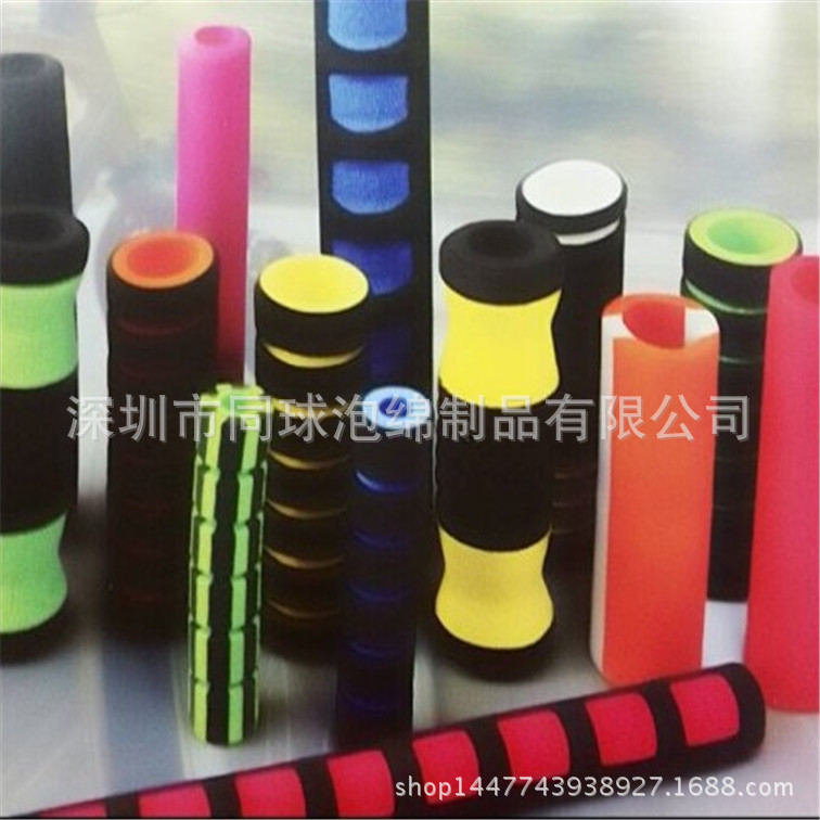 加长款竹节橡塑把套NBR山地车滑把手套