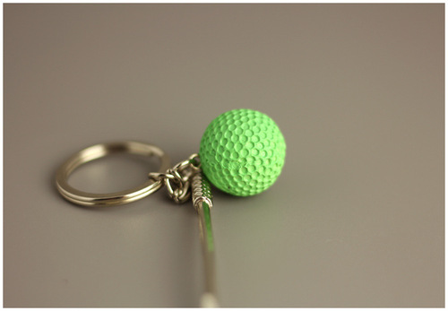 Sports souvenir golf keychain simulation club alloy pendant sports jewelry gift