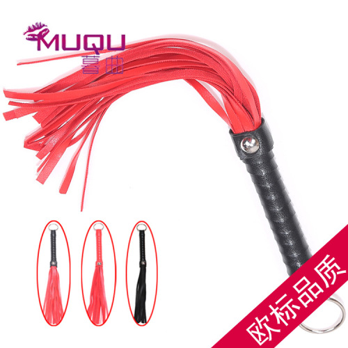 Adult sex toys SM training torture tool black small leather whip adult female sex toy whip one piece drop shipping