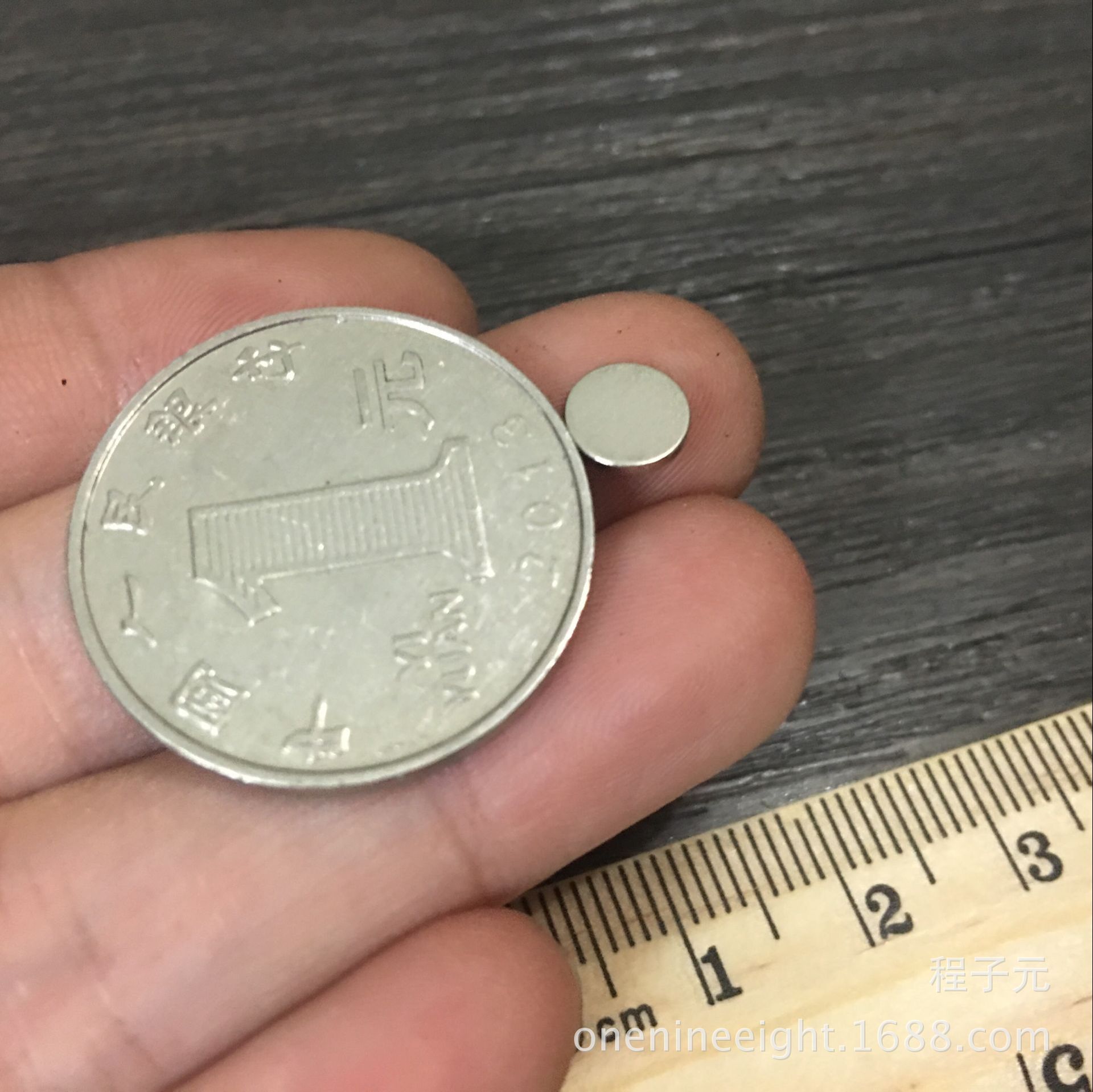 厂家直销 圆形超薄强磁磁铁 钕铁硼教学办公卡片磁铁 吸铁石6.5*1