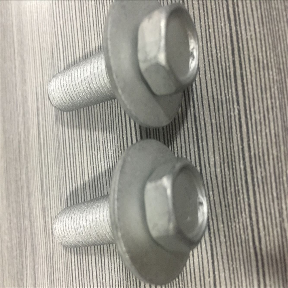 厂家供应 汽车紧固件 M10*45外六角凹穴带锥带螺丝 可定制