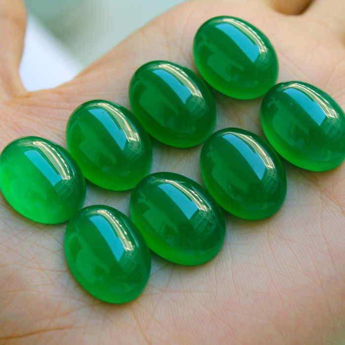 On behalf of LeBron Carnelian Abstaining face Full Green Emerald Ring Loose Ice Transparent Jade article Abstaining face wholesale