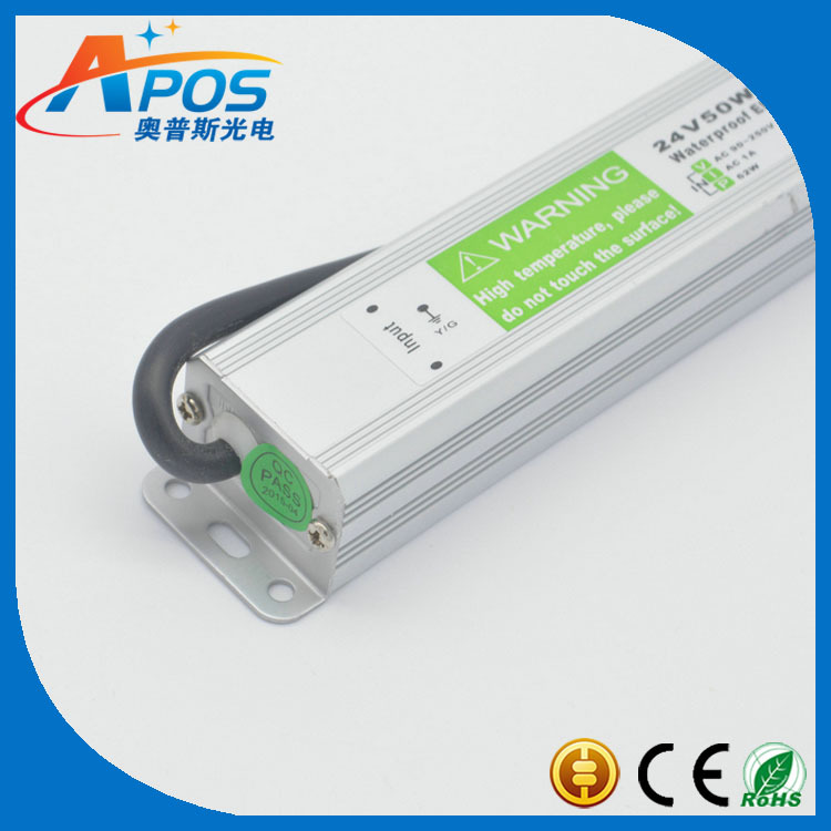 低压LED灯带专用防水开关电源12V50W长条迷你变压器 220V转12V