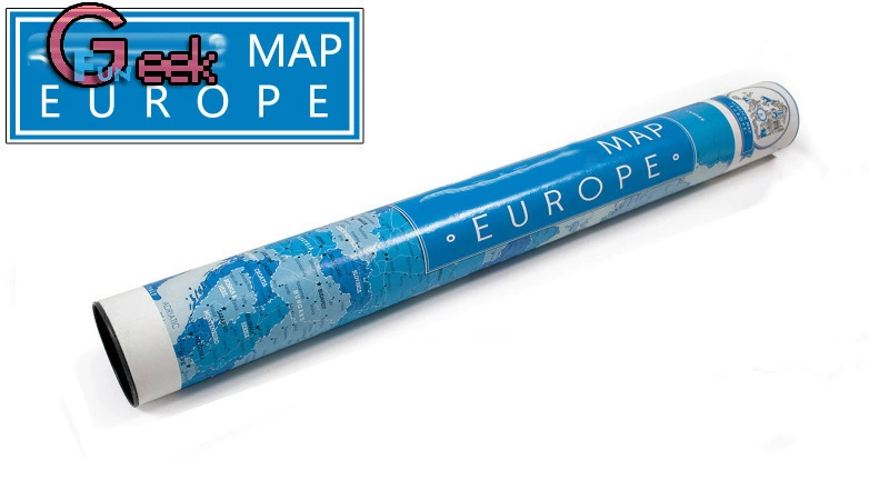 Гикфан Европа Европейская Черная карта Мир карта Европейская версия