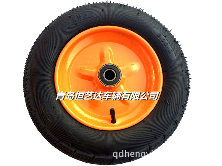 青岛厂家供应手推车用充气轮胎 使用寿命长耐磨充气轮胎 3.00-8