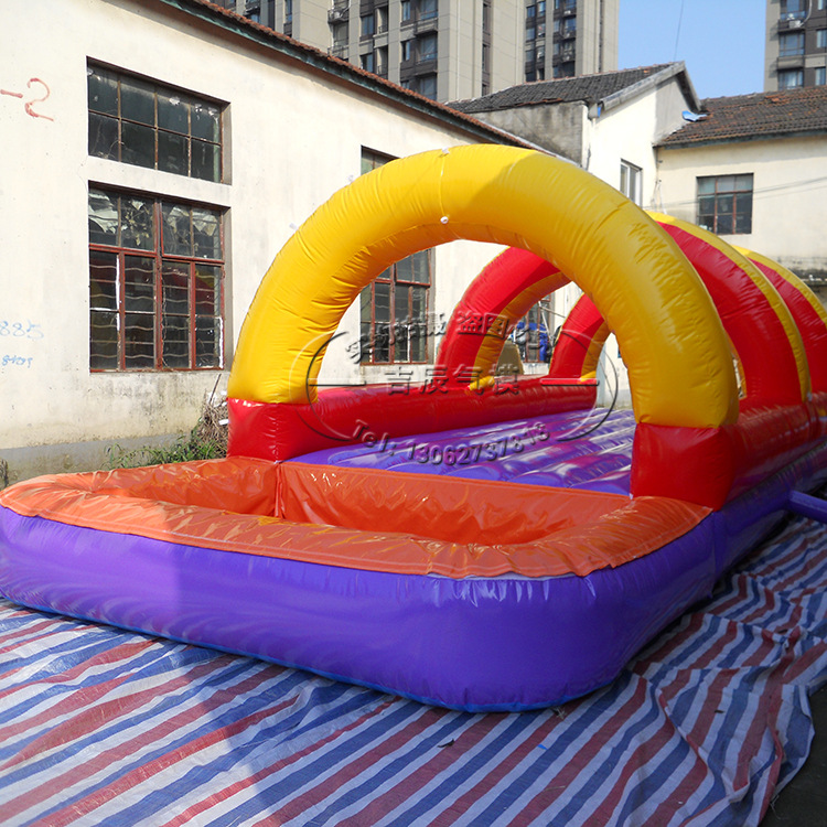 新款户外大型移动气模 充气水池滑梯 加厚娱乐气模加工充气游泳池