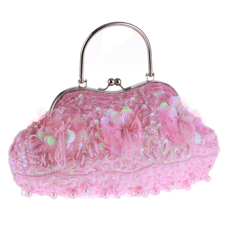 Vintage Traditional Craft Handmade Dinner Bag Exquisite Beaded Bag Women's Handbag display picture 21