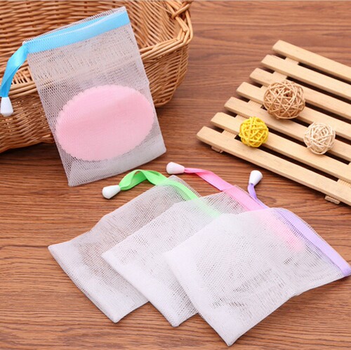 Creative Japanese handmade soap foaming net bath and facial cleanser foaming net environmentally friendly bubble bag