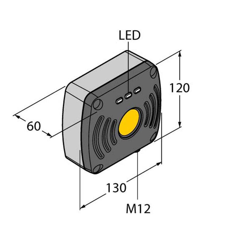 图尔克TN865-Q120L130-H1147超高频读写头RFID编码器读写器