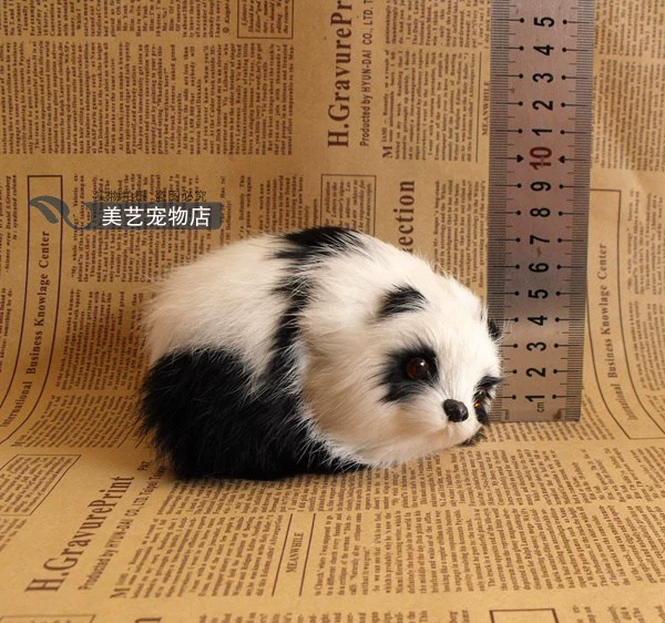 Realistic cute doll, stand, panda, girl's gift
