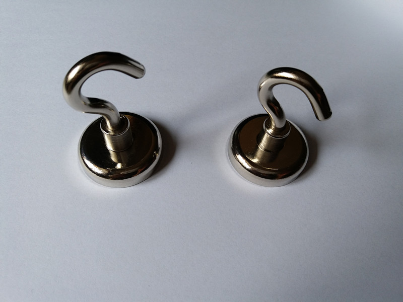 强力圆形磁铁 强磁D25磁性挂钩 吸铁石 磁钢 防撞吸盘强磁挂钩