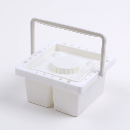 Portable bucket, multifunctional watercolor bucket, color bucket, color box, portable pen washer bucket (square)