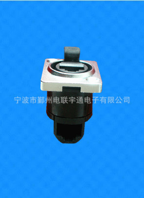 LED显示屏航插 直口RJ45防水连接器 网线插口 网络插座