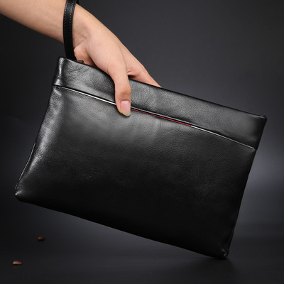 man Handbag High-capacity genuine leather Grab bag The first layer Soft leather business affairs Casual man bag Envelope Deliver goods Guangzhou
